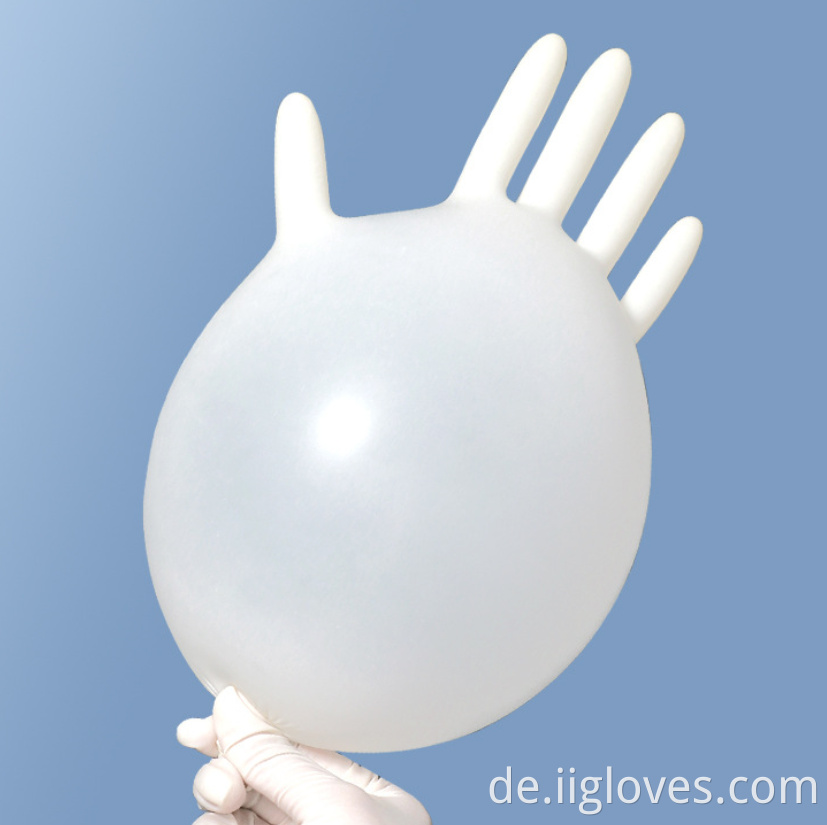 Pulverfreie Einwegabstand nicht sterile Latex -Prüfungshandschuhe Einweg -Latex -Untersuchungshandschuhe freie Latexpulverhandschuhe